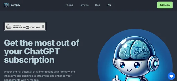 Prompty homepage
