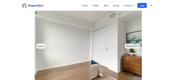 Propertify AI homepage