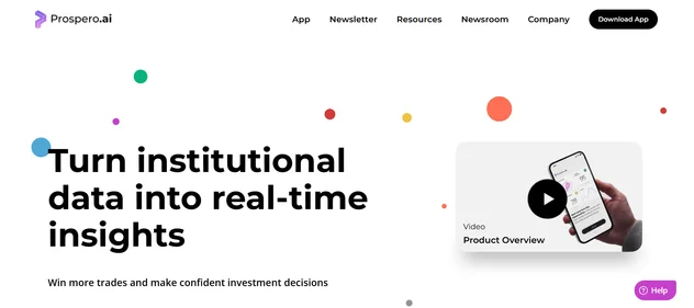 Prospero AI homepage