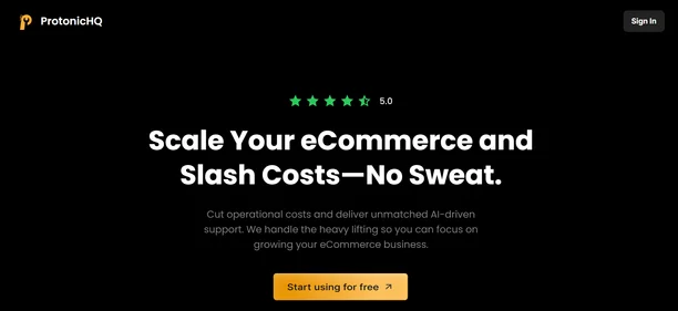 ProtonicHQ homepage