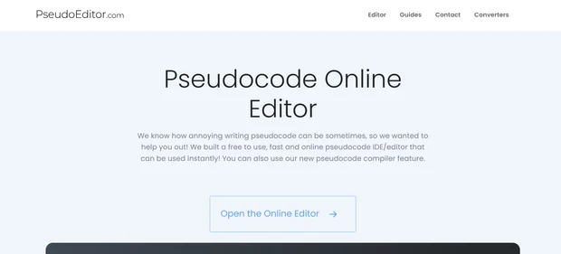 PseudoEditor homepage