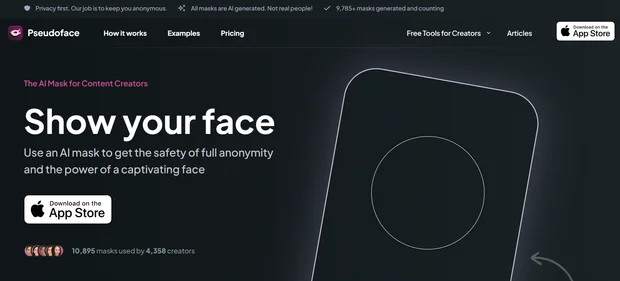 Pseudoface homepage
