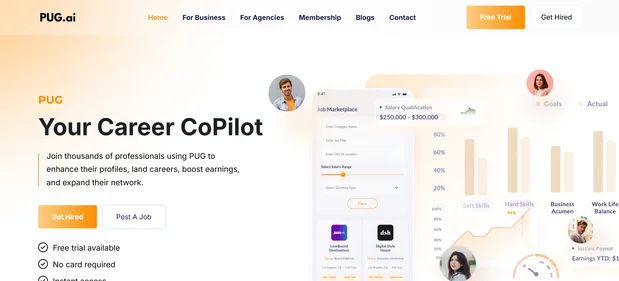Pug AI homepage