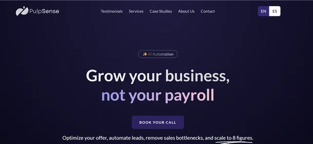 Pulp Sense homepage