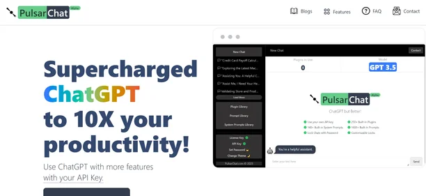 Pulsar Chat homepage