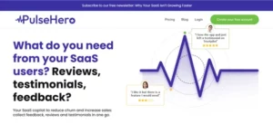 Pulse Hero homepage