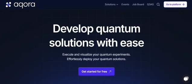 Q3aaS by Aqora homepage