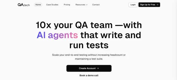 QA Tech homepage