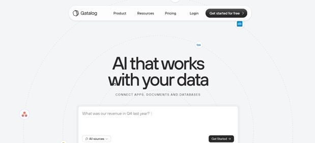Qatalog homepage