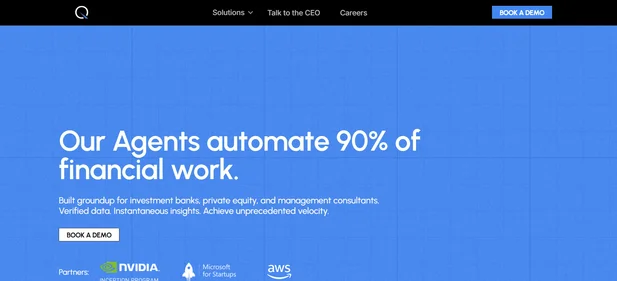 Quantera AI homepage