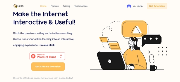 Queso homepage