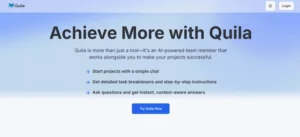 Quila AI homepage