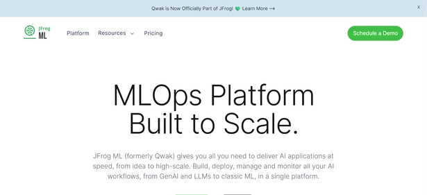 Qwak homepage