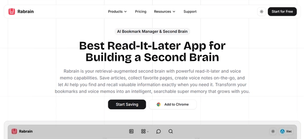 Rabrain homepage