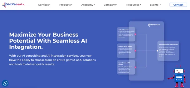 Random Walk AI homepage