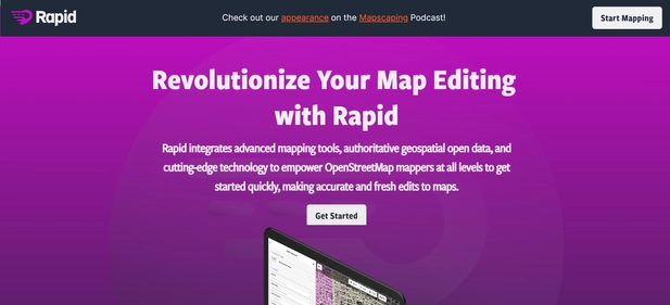 Rapid Editor homepage