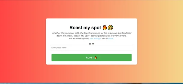 Roast My Spot
