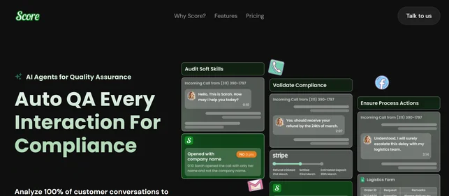 Score AI homepage