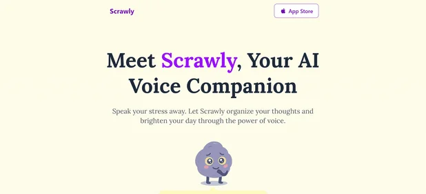 Scrawly AI homepage
