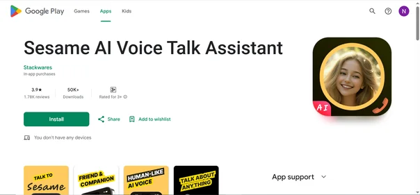 Sesame AI Voice Talk Assistant