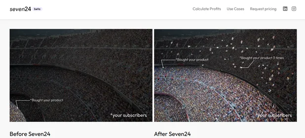 Seven24.ai homepage