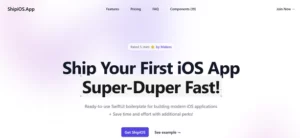 Shipios App homepage