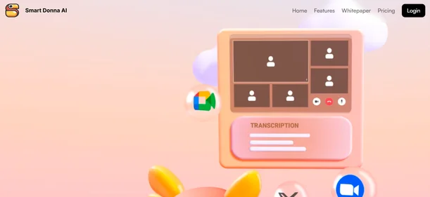 Smart Donna AI homepage
