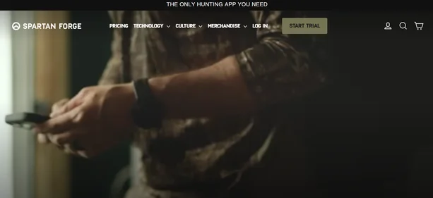 Spartan Forge homepage