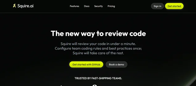 Squire AI homepage