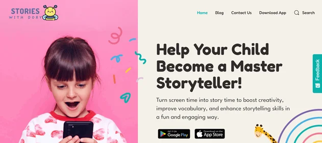 Stories With Dory homepage