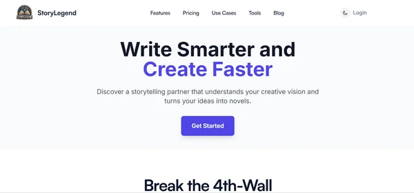 StoryLegend homepage