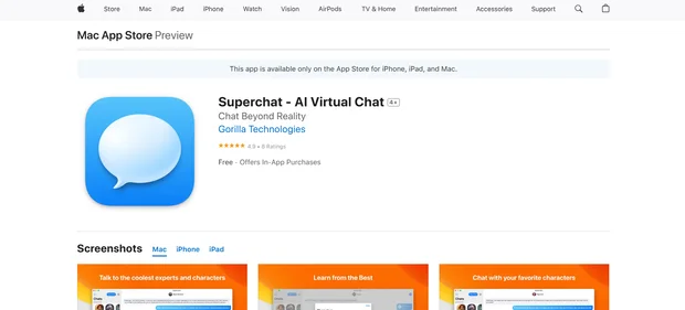 Superchat AI Virtual Chat.home