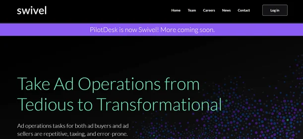 Swivel AI homepage