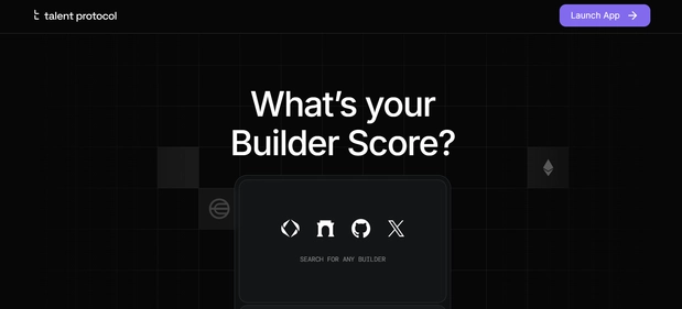 Talent Protocol homepage