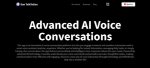 TalkToDan AI homepage
