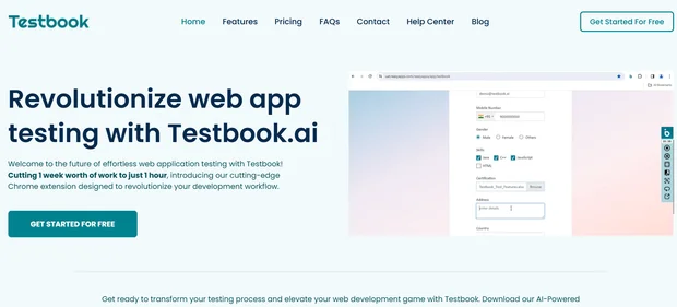 Testbook AI homepage