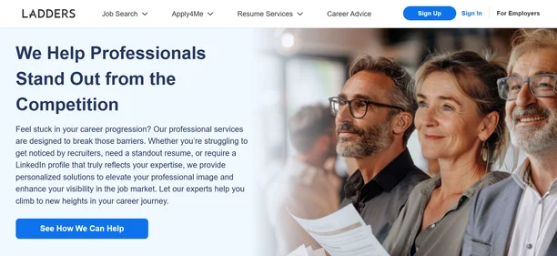 The Ladders homepage
