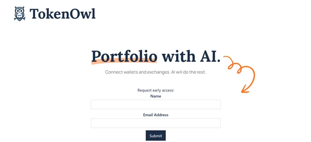 TokenOwl AI homepage