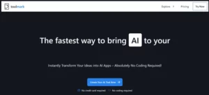 Tool Mark AI homepage