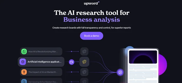Upword AI homepage