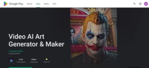 Video AI Art Generator homepage
