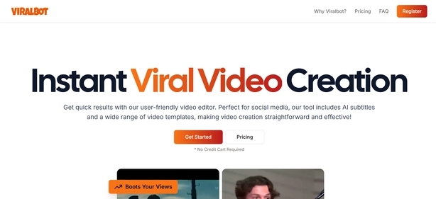 ViralBot homepage
