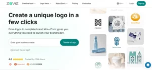 Zoviz AI Branding Expert homepage