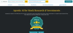 iPick AI homepage