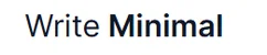 writeminimal