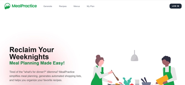 MealPractice homepage
