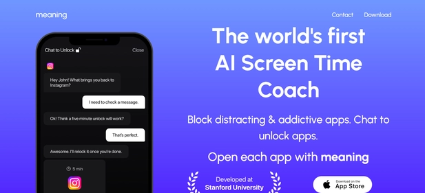 Meaning AI  homepage