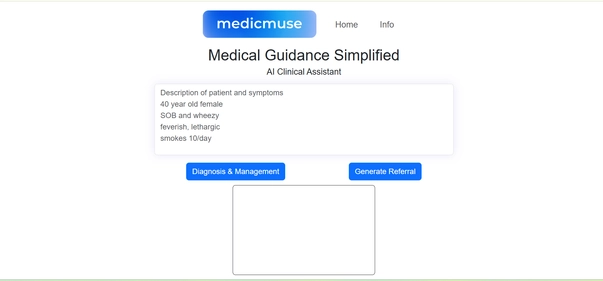 MedicMuse homepage