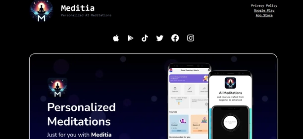 Meditia homepage