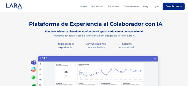 MeetLara AI homepage